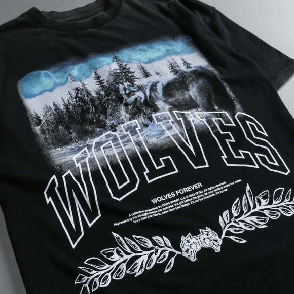 SOLD: INTO THE NIGHT "PREMIUM VINTAGE" OVERSIZED UNISEX TEE IN BLACK - Picture 3 of 3